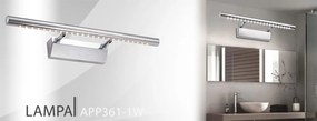 Kúpeľňové svietidlo 5W 40CM APP361-1W strieborné