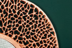 Nástenné zrkadlo Leaf L 110cm medená