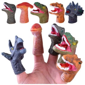 ZA4333 Gumené bábky na prsty - Dinosauri