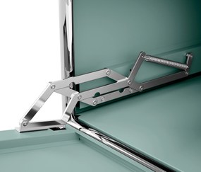 Kovový odkladací stolík »CN3« s 1 výklopným priečinkom, šalviový