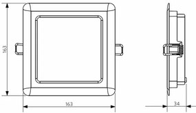 Opple 26664 - LED Kúpeľňové podhľadové svietidlo LED/12W/230V 3000K IP44