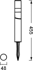 Ledvance - LED Vonkajšia lampa ROTA SPIKE LED/1W/12V IP44