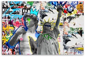 Gario Obraz na plátne Socha Dávida a Socha slobody NYC Rozmery: 120 x 80 cm