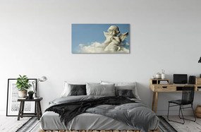 Obraz na plátne Anjel neba mraky 120x60 cm