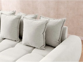 Biela rohová pohovka (pravý roh/s leňoškou) Albane – Ropez