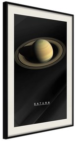 Artgeist Plagát - Saturn [Poster] Veľkosť: 30x45, Verzia: Čierny rám s passe-partout
