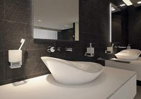 Gedy Gedy, ELBA WC kefa závesná, mliečne sklo, chróm, A033313