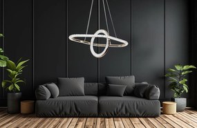 Toolight Toolight, LED závesné svietidlo 64x36 cm, 60W, G034-CP, zlatá lesklá, OSW-06301