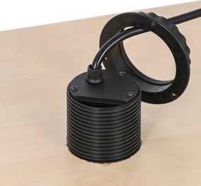 Výsuvná stolová zásuvka, 3× 230 V, USB-A, USB-C, čierna