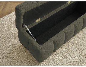 Zelená lavica z textílie buklé Mont Blanc – Bobochic Paris