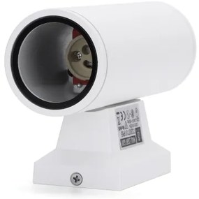 Aigostar - Vonkajšie nástenné svietidlo 2xGU10/230V biela IP65 guľatý