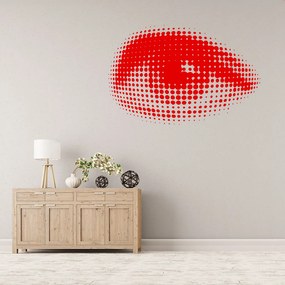 Veselá Stena Samolepka Oko Farba: modrá, Veľkosť: 100 x 67 cm