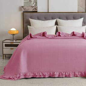 Prehoz na posteľ MONTEGO, ružový Rozmer: 170 x 210 cm