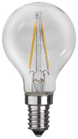 LED kvapková žiarovka E14 P45 2 W 2700K filament