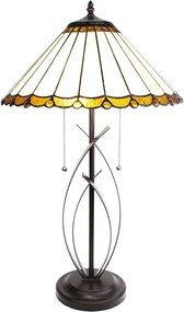 Stolná lampa Tiffany Elegant - 41x69 cm E27/max 2x60W