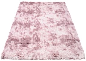 Plyšový koberec SILK Ombre - RUŽOVÝ