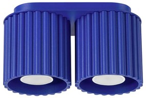 Sollux  SL.1810 - Bodové svietidlo AURA 2xGU10/10W/230V modré