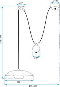 Toolight Toolight, stropné svietidlo 1xG9 APP1450-1CP, čierna, OSW-03902