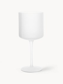 Ručne fúkané reliéfne poháre na červené víno Ripple, 2 ks