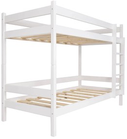 Wilsondo Poschodová posteľ s roštom Paulína 90x200 - biela