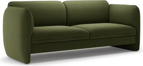 Zelená zamatová pohovka 204 cm Georgia – Micadoni