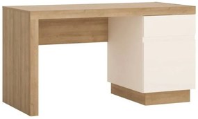 Písací stôl EXT GRABO LYOB01 dub riviera oak/biely lesk