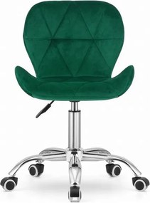 Otočná stolička AVOLA velvet - zelená