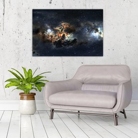 Obraz - Vesmír s hmlovinou (90x60 cm)