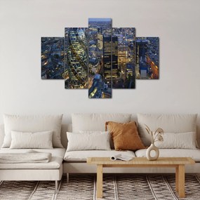 Obraz - Večerná panoráma Londýna (150x105 cm)