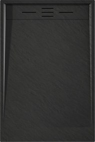 Mexen Amon, SMC obdĺžniková sprchová vanička 120 x 90 cm, čierna, 4F709012