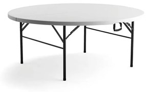 Plastový skladací stôl MIKA, Ø 1830 mm
