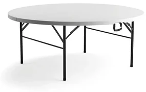 Plastový skladací stôl MIKA, Ø 1830 mm