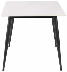 Jedálenský stôl Rion 80 x 80 cm, mramor / čierna