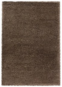 Tmavohnedý koberec 200x290 cm Fluffy – Ayyildiz Carpets
