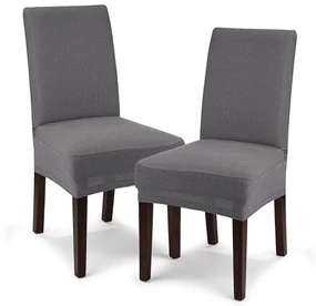 4Home Multielastický poťah na stoličku Comfort sivá, 40 - 50 cm, sada 2 ks