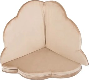 Detská variabilná podložka na hranie flower zlatá 160 cm