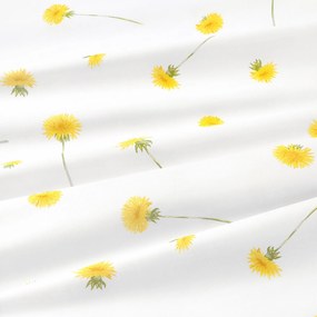 Goldea okrúhly obrus 100% bavlnené plátno - púpavy Ø 100 cm