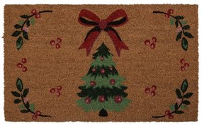 Vianočná kokosová rohožka so stromčekom - 75*45*1 cm
