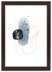 Gario Plagát Tvary a línie abstraktné Farba rámu: Bez rámu, Rozmery: 40 x 60 cm