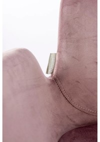 Svetloružové zamatové barové stoličky v súprave 2 ks 91,5 cm Brit – Zuiver