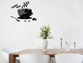 Moderné nástenné hodiny Cup Clock