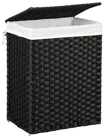 Kôš na prádlo z umelého ratanu, 60x46x33cm