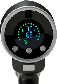 Akumulátorový vysávač, čierny