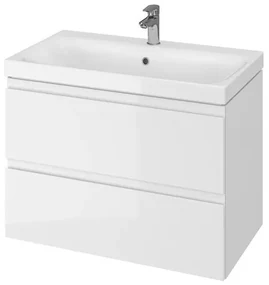 Kúpeľňová skrinka s umývadlom Cersanit MODUO 79,5x62x44,7 cm biela lesk S801-221-DSM