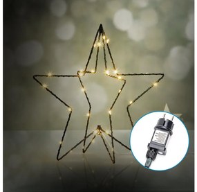 Aigostar-LED Vonkajšia vianočná dekorácia LED/3,6W/230V hviezda 30cm IP44 teplá biela