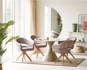 Okrúhly jedálenský stôl s keramickou doskou ø 120 cm Annecy – House Nordic