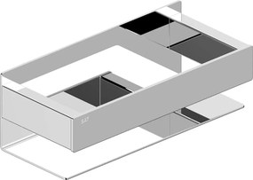 Polička SAT Vision chróm SATDVIPOLCH