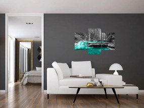 Obraz - Zimná rieka (90x60 cm)