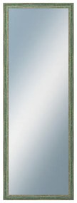 DANTIK - Zrkadlo v rámu, rozmer s rámom 50x140 cm z lišty LYON zelená (2706)