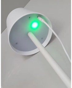 LED dotyková stolná lampa stmievateľná 5W/5V USB 1200 mAh biela